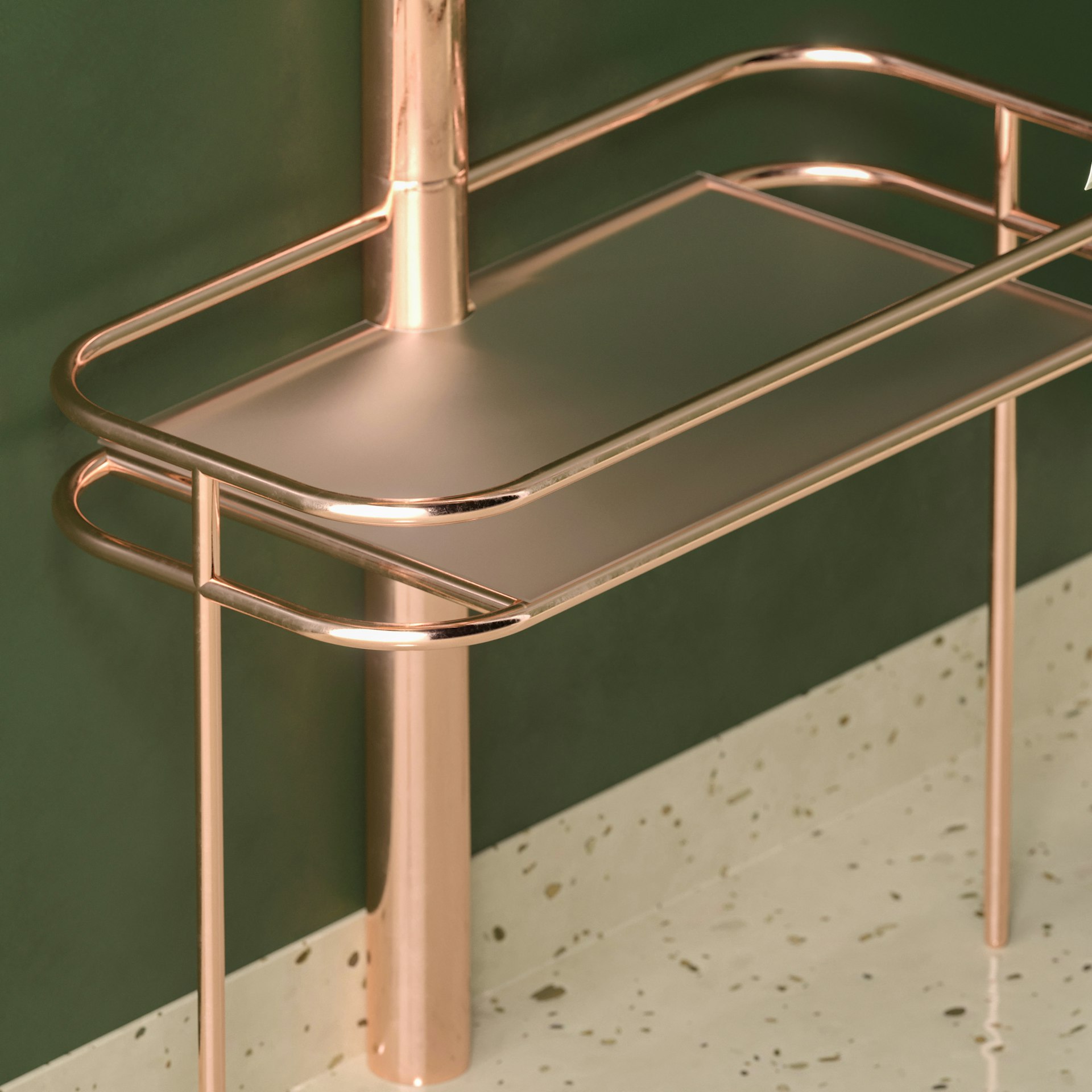 a metal spiral staircase